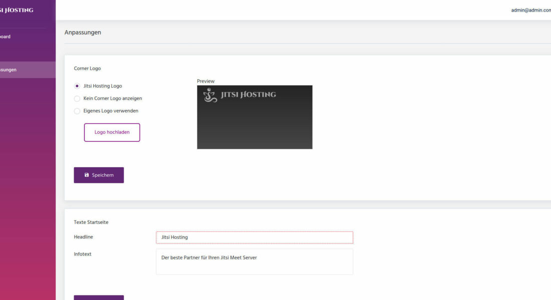 Eigenes Logo in Jitsi bequem einrichten mit jitsi-hosting.eu